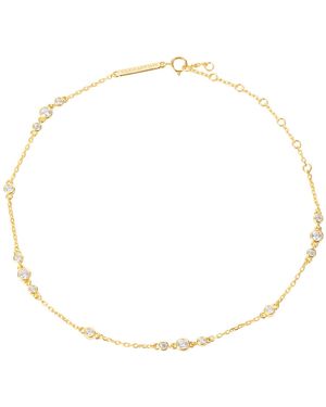 BLOOMTINE | Earth Angel HQ Illuminess Premium Vermeil Sparkle Anklet - Metallic