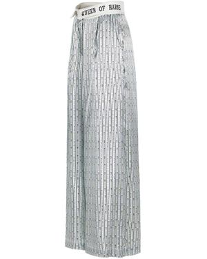 Vazaf Monogram Trousers - Grey