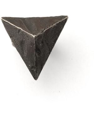 Zula Jewelry + Design Triangle Pyramid Ring Small, Ancient Future Collection - Grey