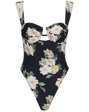 Montce Liz Floral Bella One-Piece - Black