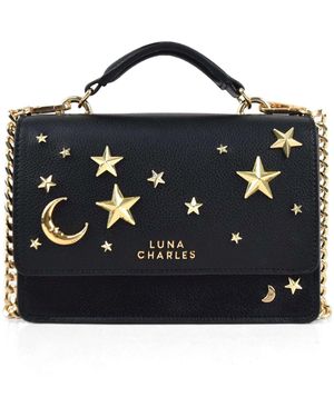 Luna Charles Nova Star Studded Handbag - Black