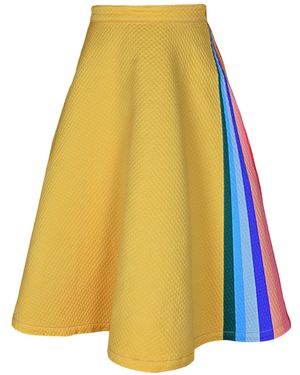 My Pair Of Jeans Rays Round Skirt - Yellow
