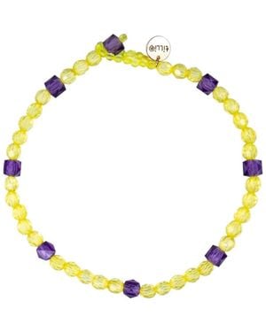 Tillie Beads Lemon Daily Wear Carnival Bead Necklace - Yellow
