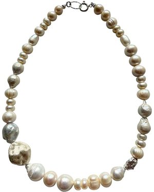 Larsuu Pearl Necklace - Metallic