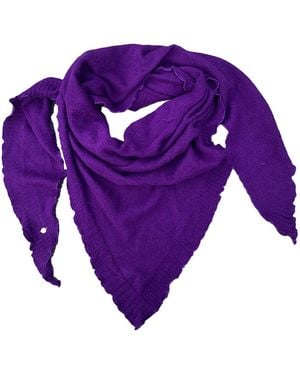tirillm Palma Triangle Cashmere Scarf Bright - Purple