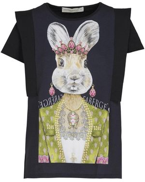 The Extreme Collection Short Sleeve Cotton T-Shirt Fabergé - Blue