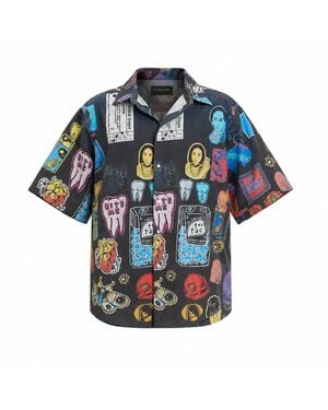 mysimplicated Short Sleeve Shirt Stickers Design - Blue