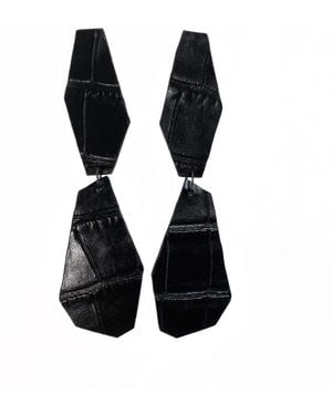 WAIWAI Geometric Goddess Earrings - Black