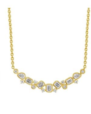 Artisan 14K Mixed-Cut Diamond Statement Necklace - Metallic
