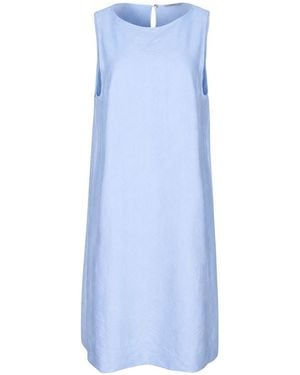 Oh!Zuza Echo Viscose Midi Dress With Pockets - Blue