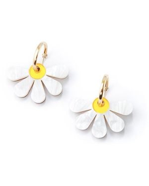 By Chavelli Daisy Dangle Earrings - Metallic