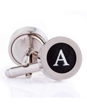 N'damus London Regent Leather Letter Cufflinks - Multicolour