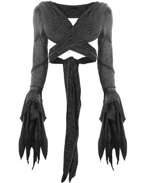 Zhenabia Selene Bolero Charcoal - Black
