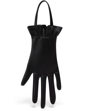 Lulu Guinness Satin Hand Bag - Black