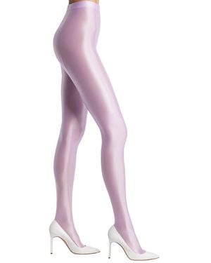 HIGH HEEL JUNGLE by KATHRYN EISMAN Mercury Tights - Purple
