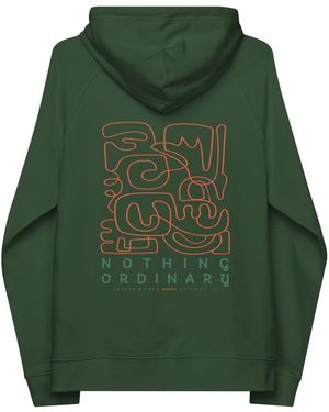 Anchor and Crew Bottle Sixteen Nothing Ordinary Editions Organic Cotton Hoodie - Green