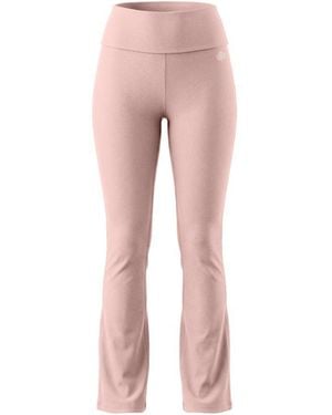 Be Athletica Essential Everyday Foldover Flare Trousers - Pink
