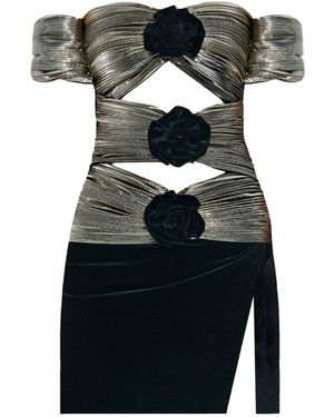 Nur Karaata Corte Dei Papi Cut-Out Mini Dress - Black