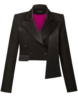 Tia Dorraine Très Chic Cropped Blazer - Black