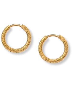 A Weathered Penny Seren Hoops - Metallic