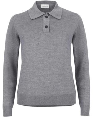 SALANIDA Galante 100% Merino Polo Top Light - Gray