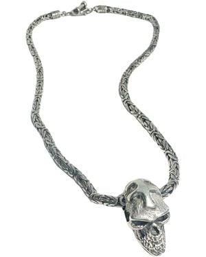 Tg-Jewellery by Tamara Gervasio Japanese Good Luck Skull Necklace - Metallic