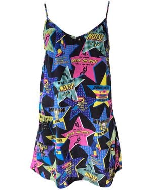 Any Old Iron On Tour Printed Short Dress - Multicolour