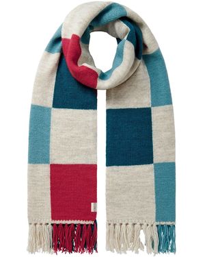 Komodo Iris Oversized Wool Scarf - Blue