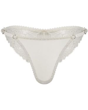 Daily Underwear Adjustable Brazilian Knickers Ombre - White