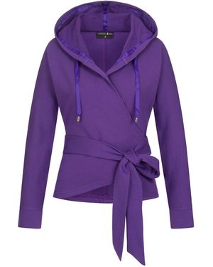 Marianna Déri Wrap Hoodie - Purple