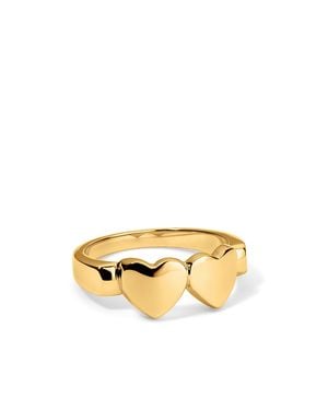 Déclarer Og Double Heart Ring - Metallic