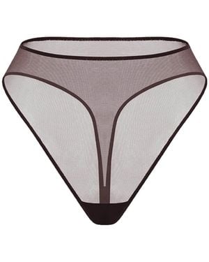 Zhilyova Ocean Gravity High-Waisted Thong - Grey