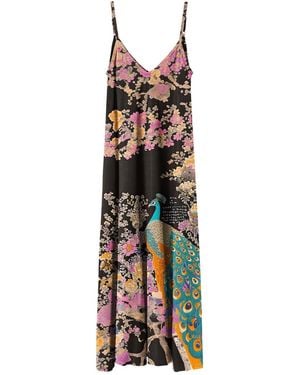 Aloha From Deer Ornate Avian Maxi Dress - Multicolor