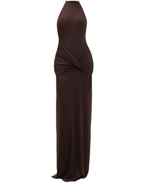 Marroma Aura Drape Dress - Purple