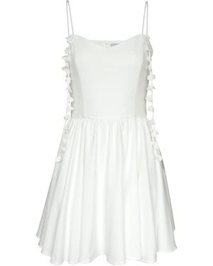 2KStyle Aceliani Occasion Bustier Floral Embellished Mini Dress - White