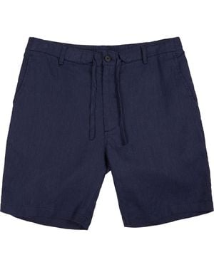 lords of harlech Devonshire Linen Short - Blue