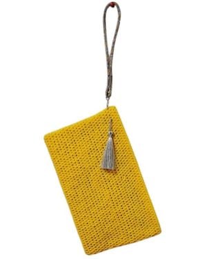 Springmoonatelier Handmade Clutch Bag – Elegant And Chic - Yellow