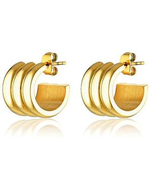 CENDRE Liv Hoop Earrings - Metallic