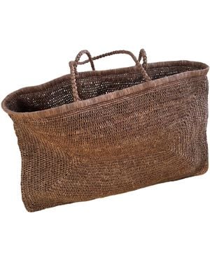 Zanatany Concepts Neutrals Clipa Tote Bag- Neutral - Brown