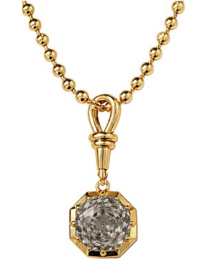 Native Gem Foundry Georgian Collet Rose Cut Necklace- Alexandrite - Metallic