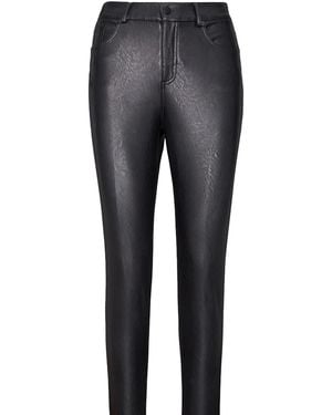 Commando Faux Leather Five Pocket Pants, Slg69 - Gray