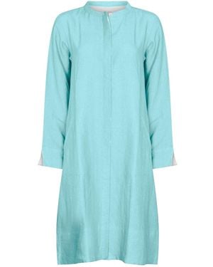 NoLoGo-chic Super Mix Coat Dress Linen Glow - Blue