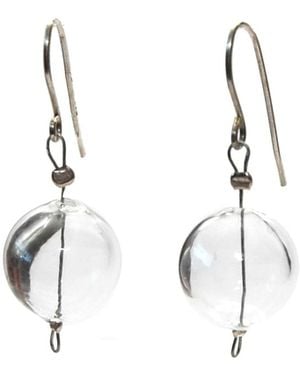 Laura Daili Neutrals Winter Bubble Drops Earrings - Metallic