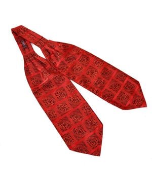 DAVID WEJ Self Tie Paisley Cravat – - Red