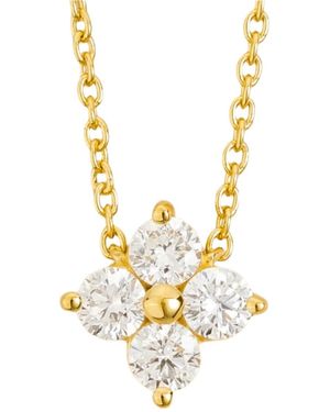 Juvetti Petale Necklace Set With Diamonds - Metallic