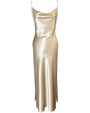 CREASE Joanie Classic Bias Cut Slip - Metallic