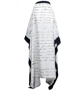 Laura Daili Silk Maxi Skirt - Grey