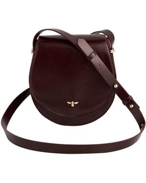 Fable England Ruby Cherry Saddle Bag - Brown