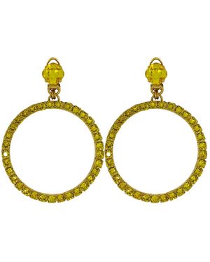 Vickisarge The Medium Hoop Earrings - Black