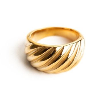 Superdivajewellery Sera Croissant Ring - Metallic
